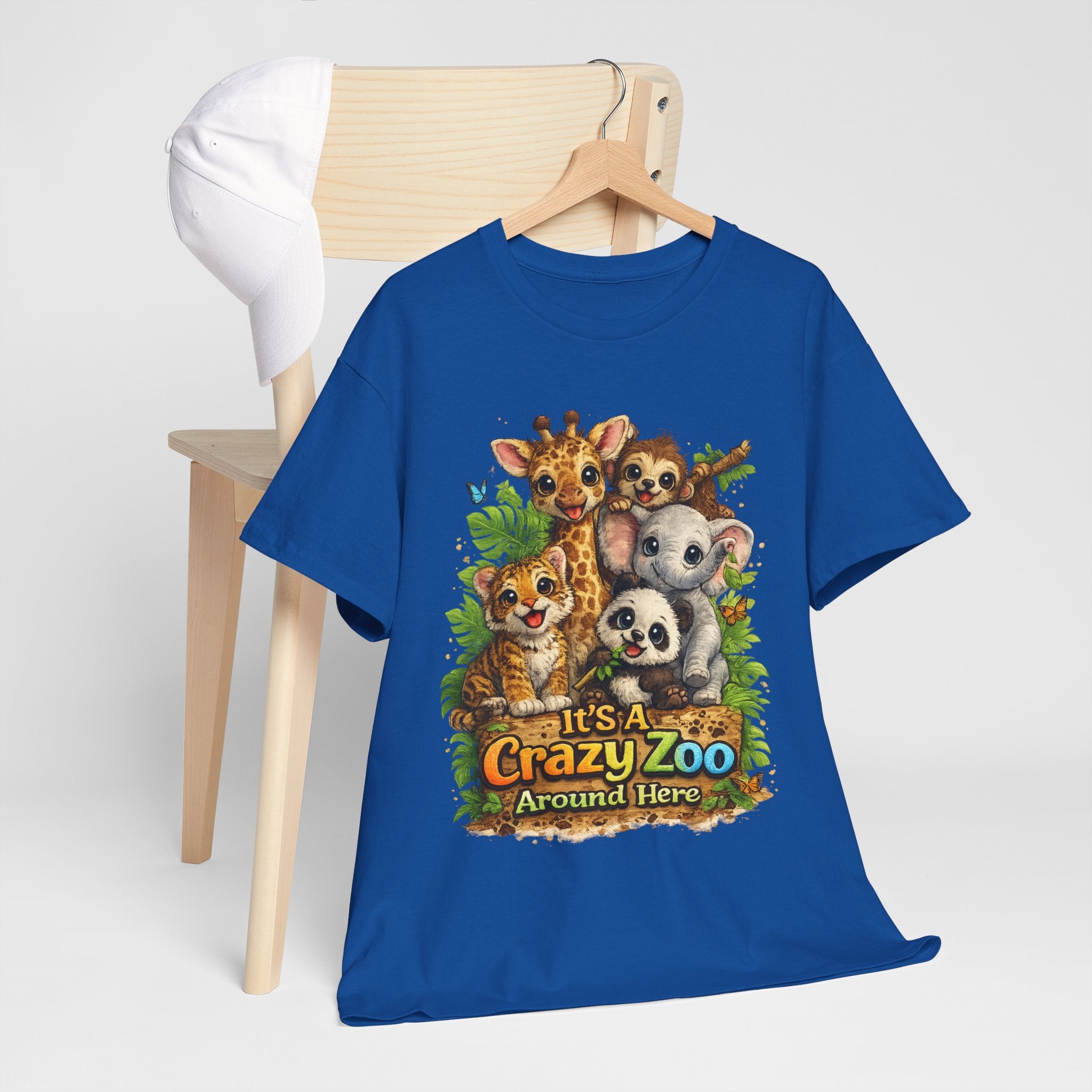 Crazy Zoo T-Shirt — Cute Animal Family "It's A Crazy Zoo Around Here" Tee