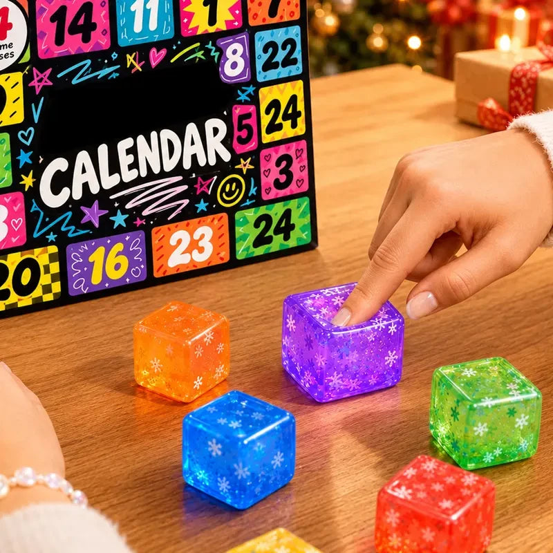 Christmas Advent Calendar Squishy Toy Set