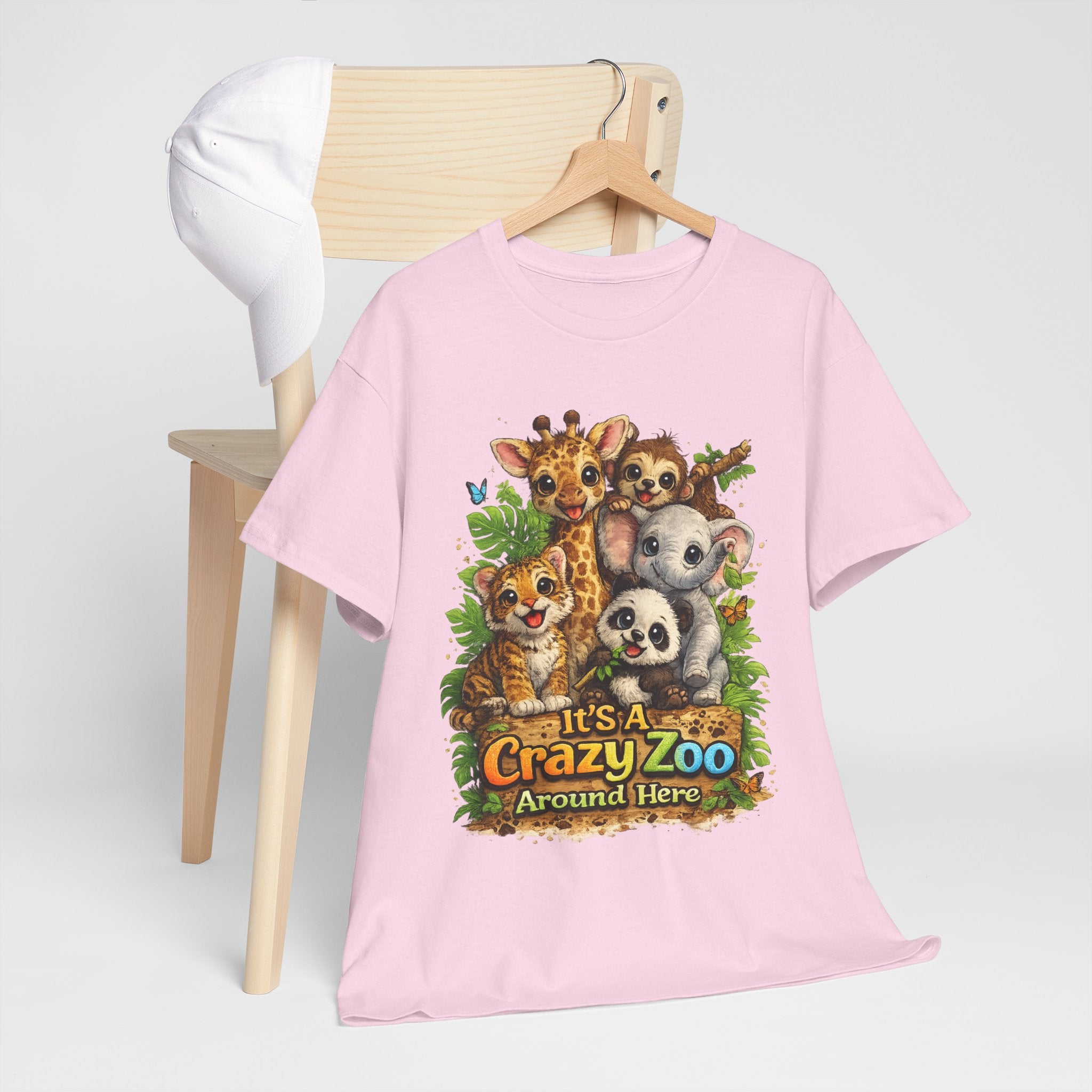 Crazy Zoo T-Shirt — Cute Animal Family "It's A Crazy Zoo Around Here" Tee