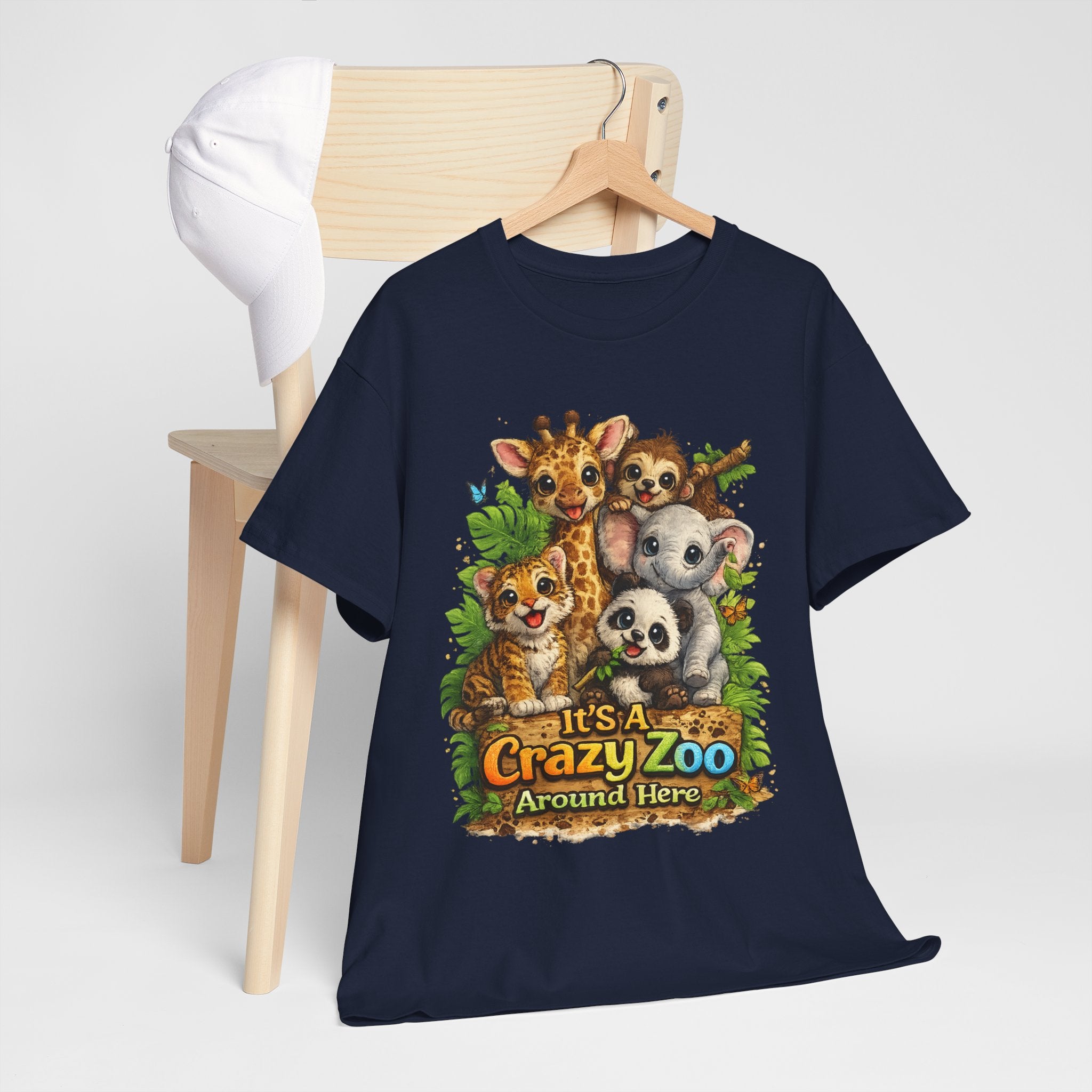 Crazy Zoo T-Shirt — Cute Animal Family "It's A Crazy Zoo Around Here" Tee