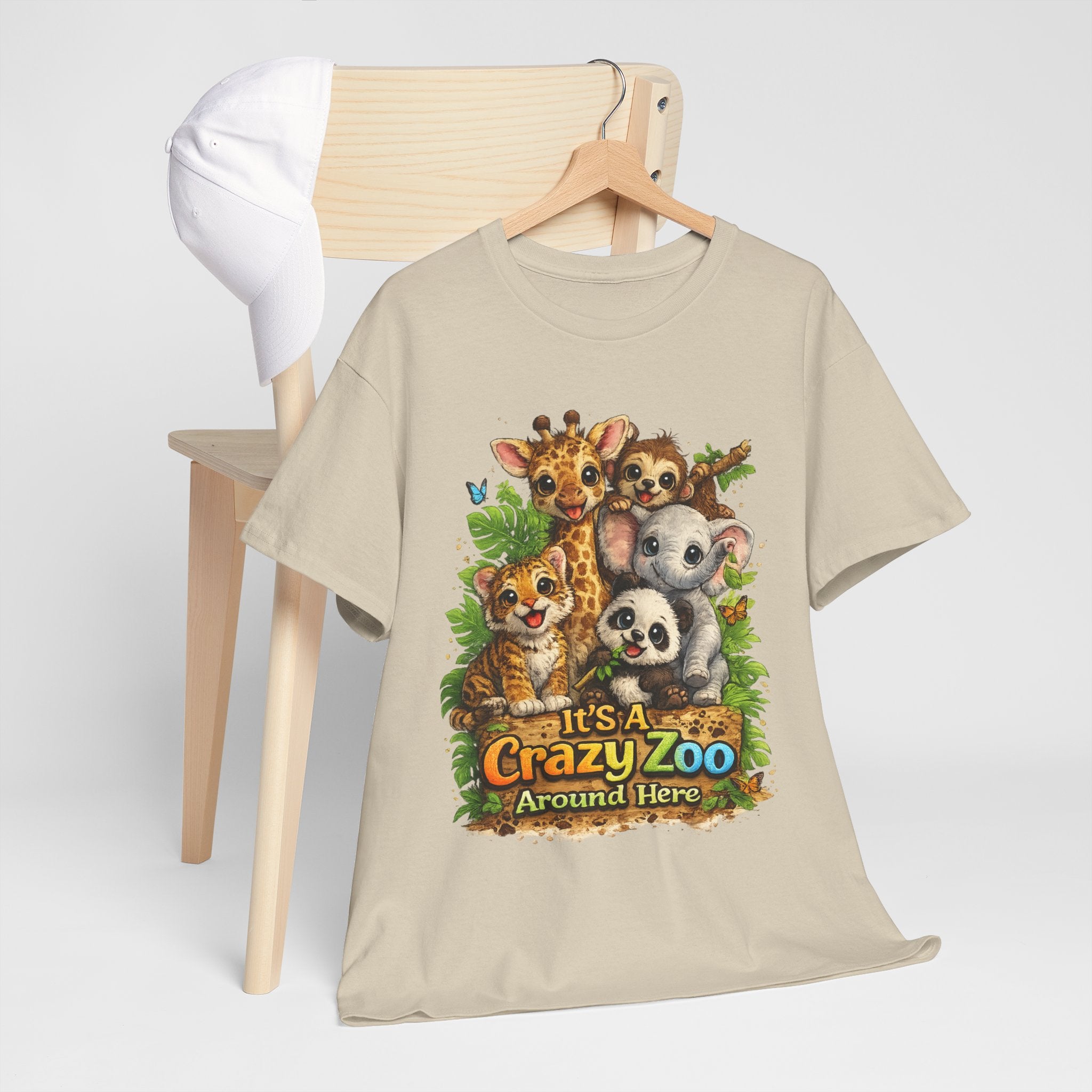 Crazy Zoo T-Shirt — Cute Animal Family "It's A Crazy Zoo Around Here" Tee
