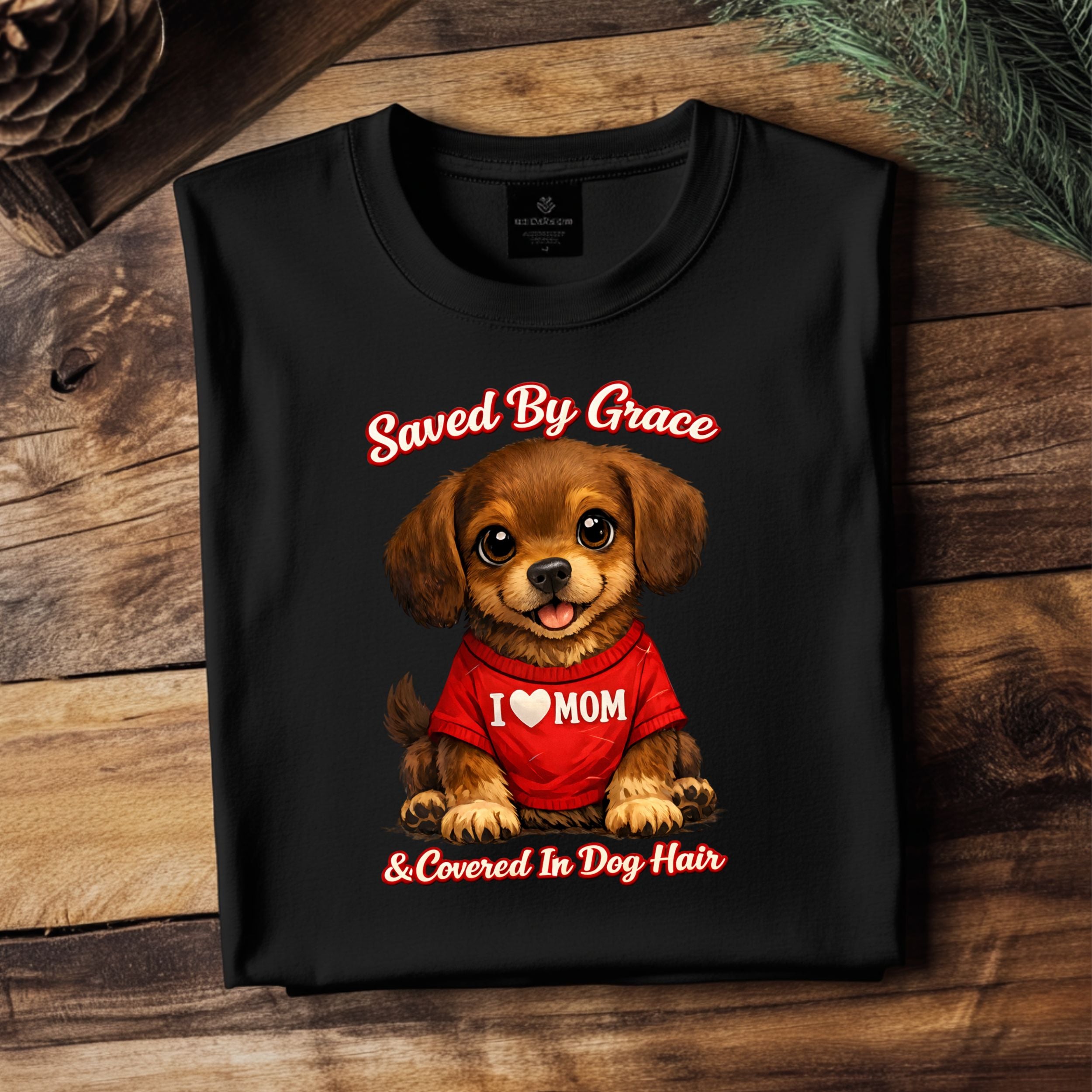 Saved By Grace & Covered In Dog Hair T-Shirt