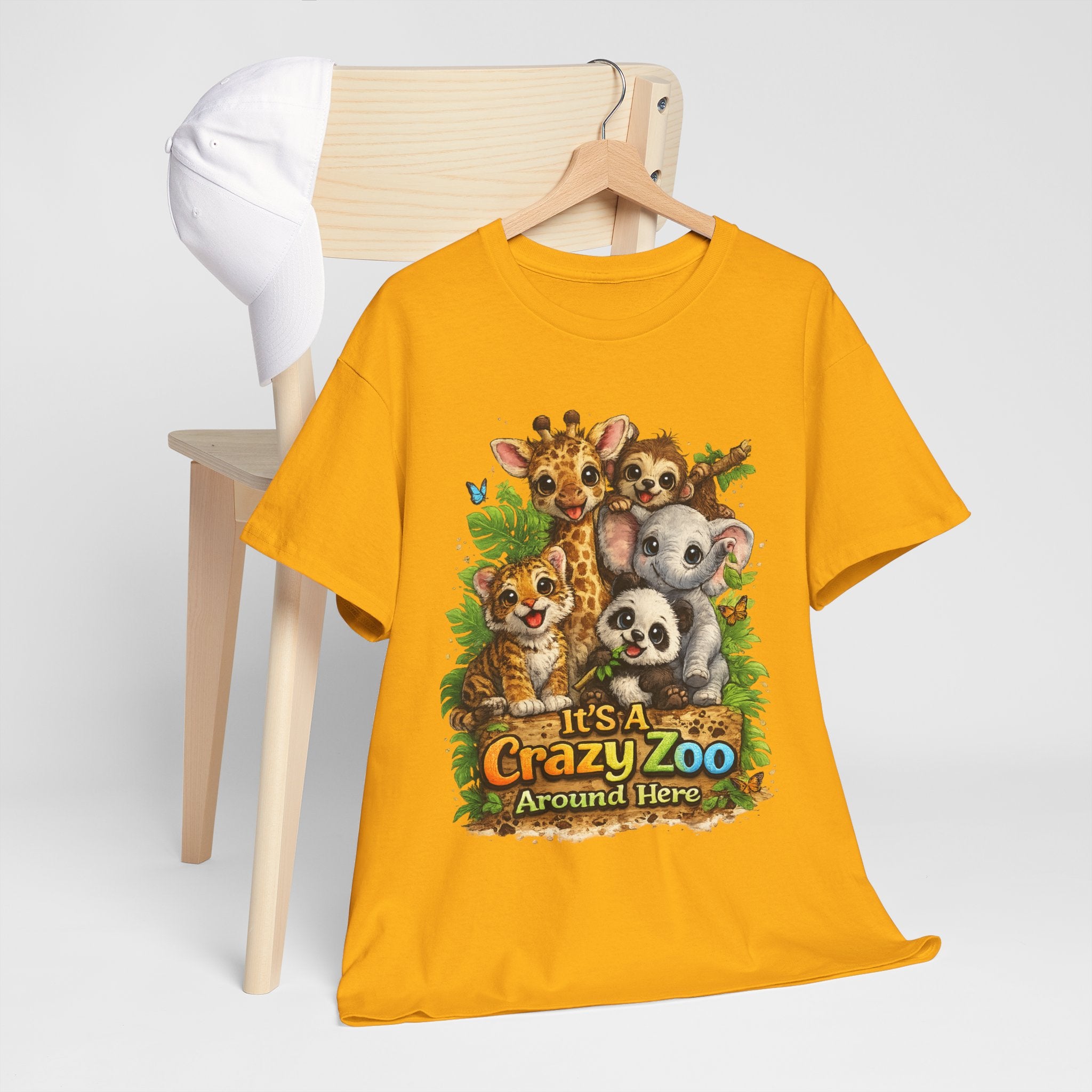 Crazy Zoo T-Shirt — Cute Animal Family "It's A Crazy Zoo Around Here" Tee
