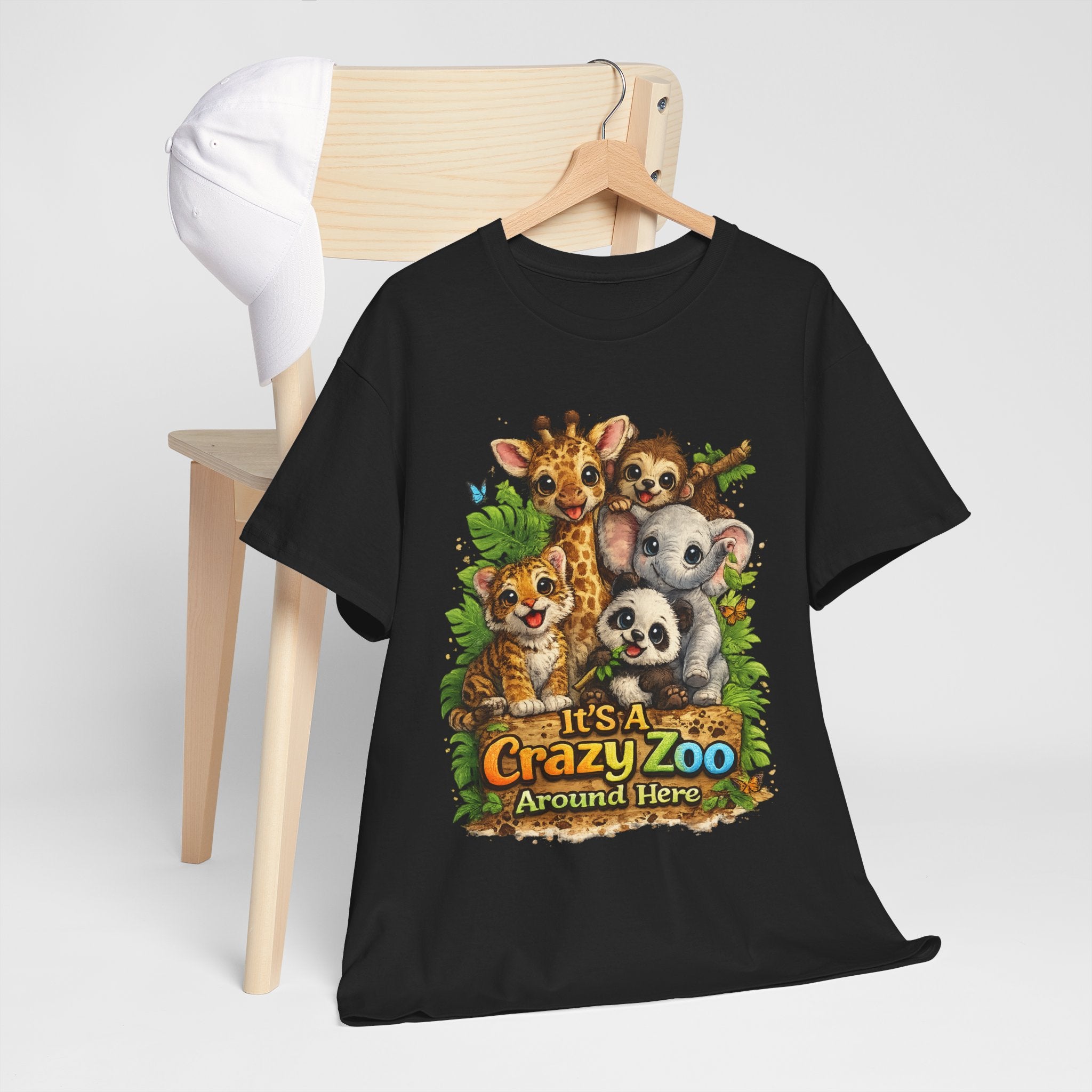 Crazy Zoo T-Shirt — Cute Animal Family "It's A Crazy Zoo Around Here" Tee