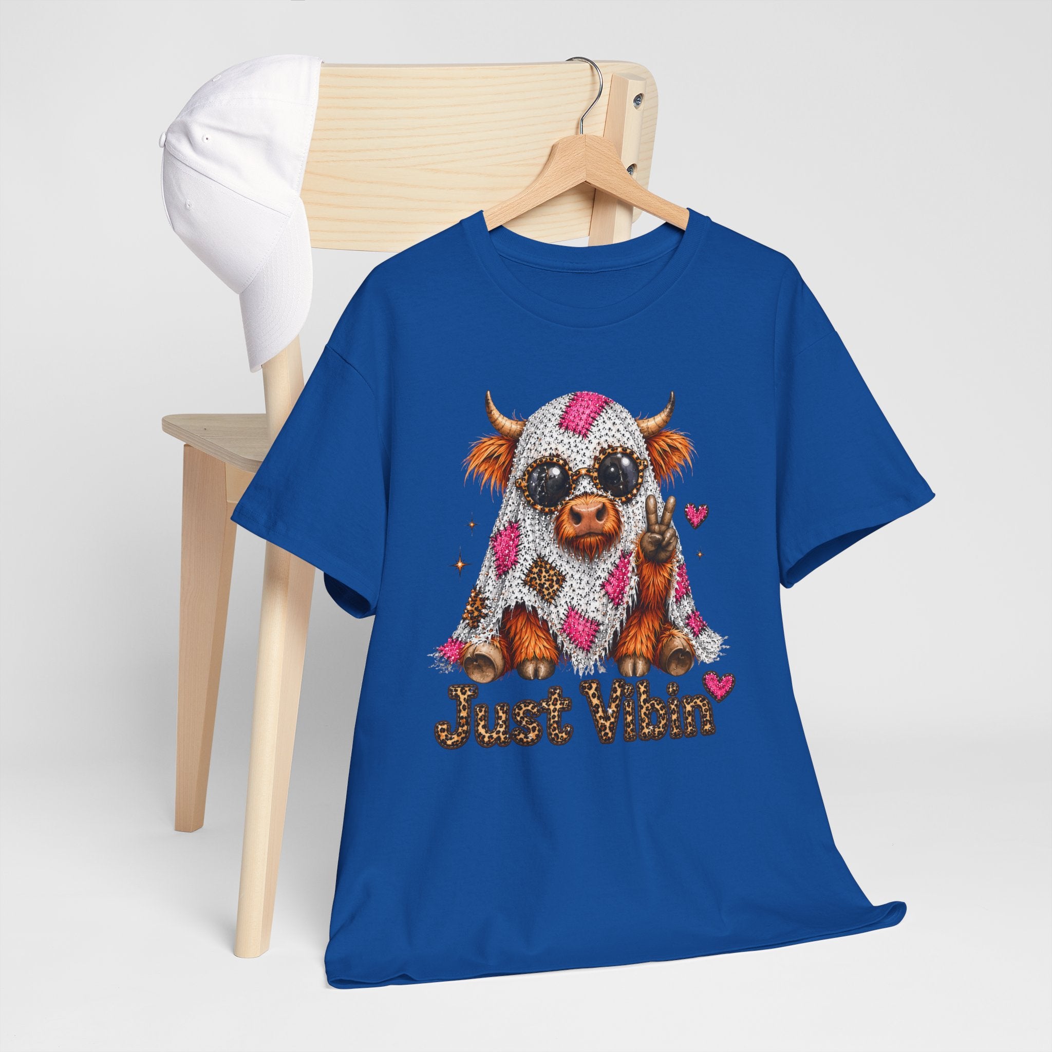 Cow With Blanket "Just Vibin" T‑Shirt