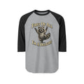 Delightful Raccoon Raglan Shirt – “First Of All I’m A Delight” 3/4 Sleeve