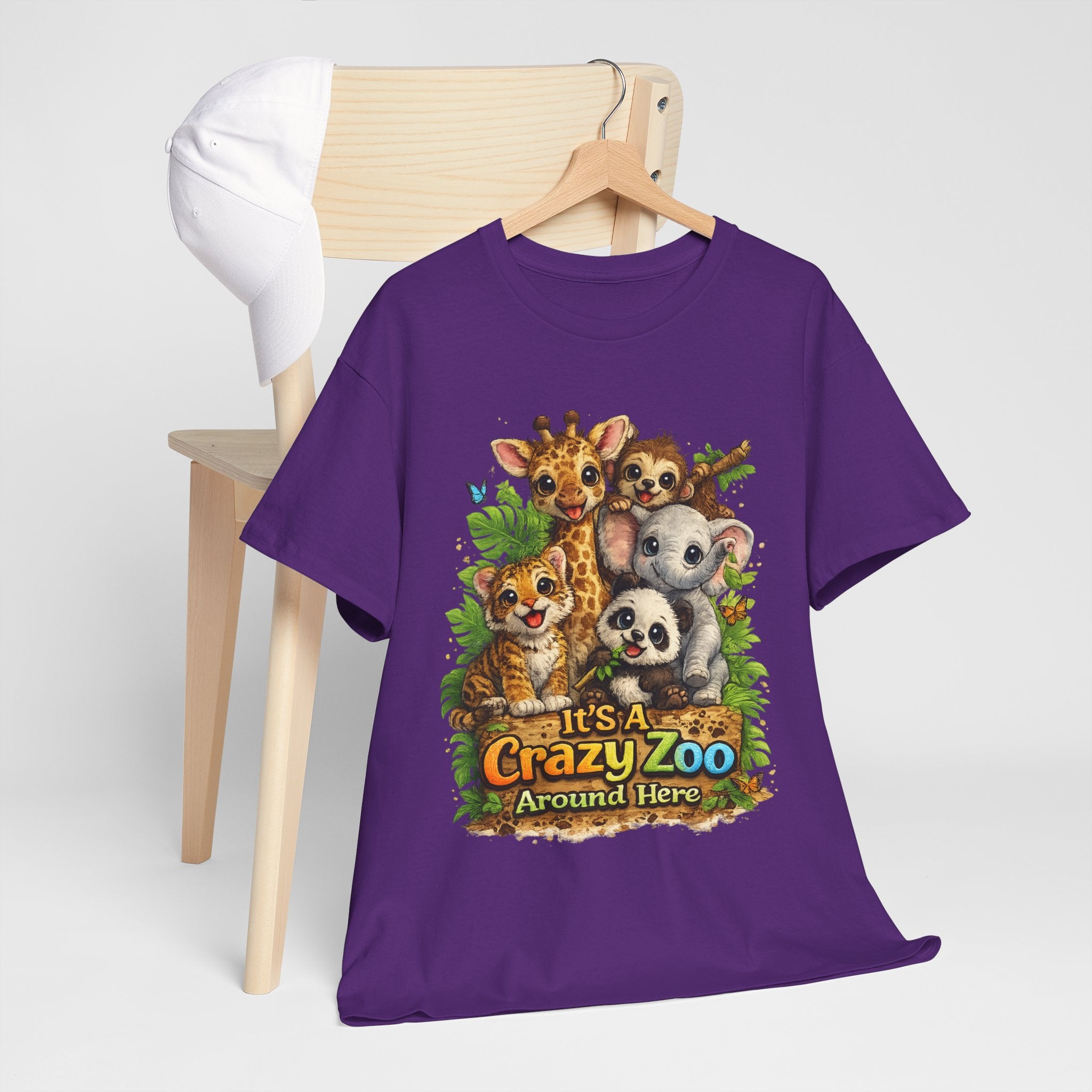 Crazy Zoo T-Shirt — Cute Animal Family "It's A Crazy Zoo Around Here" Tee