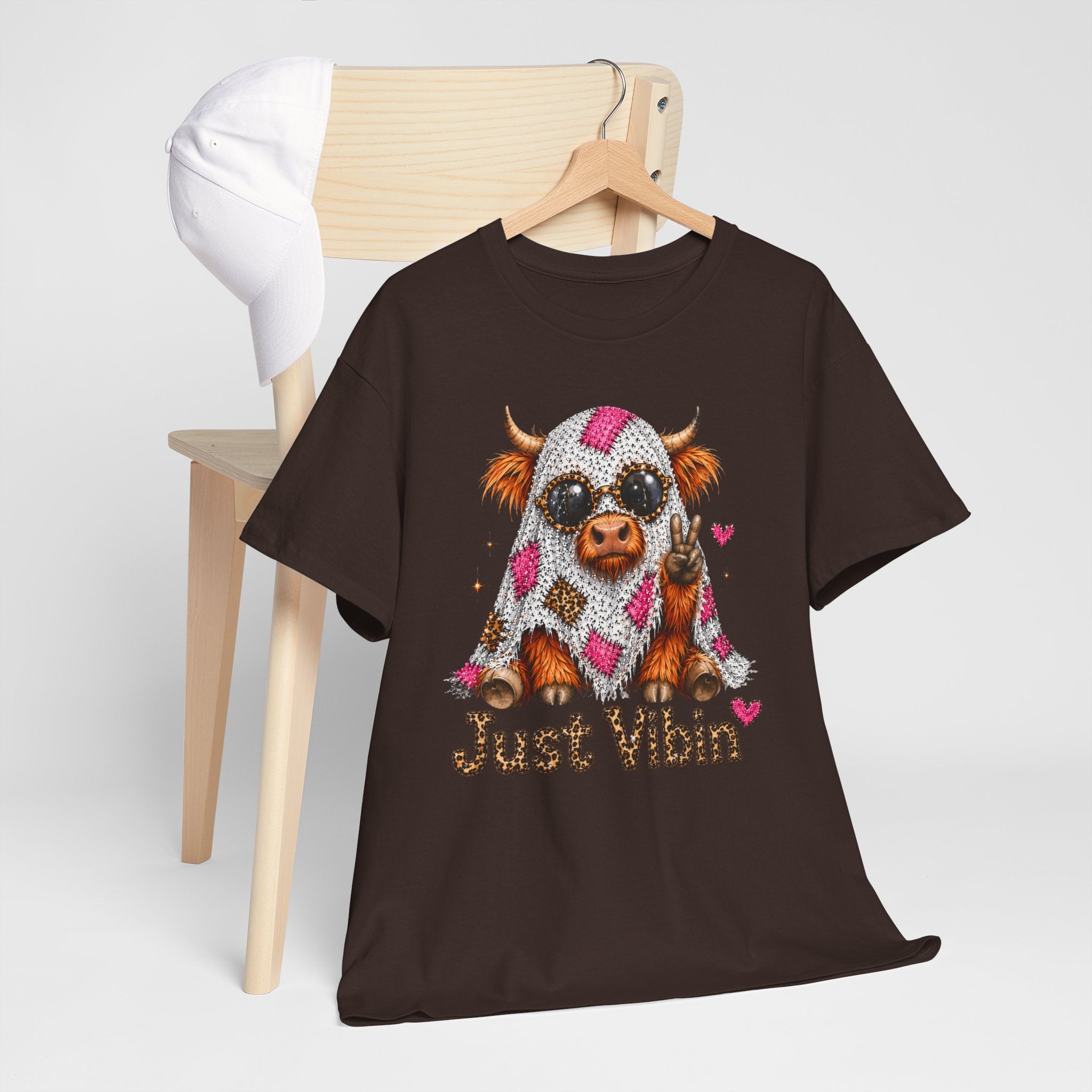Cow With Blanket "Just Vibin" T‑Shirt