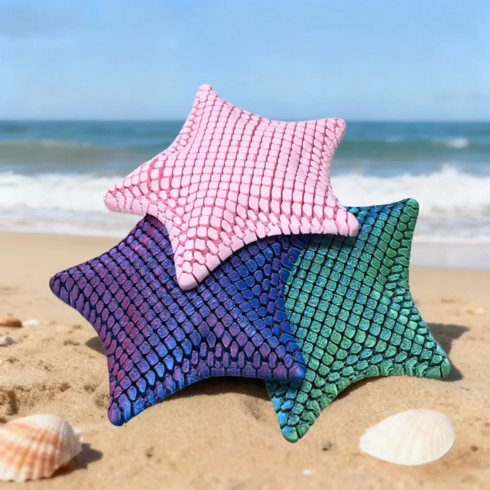 3D Printed Articulated Starfish Fidget Toy