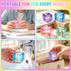 Glitter Filled Cube Stress Ball Set