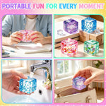 Glitter Filled Cube Stress Ball Set