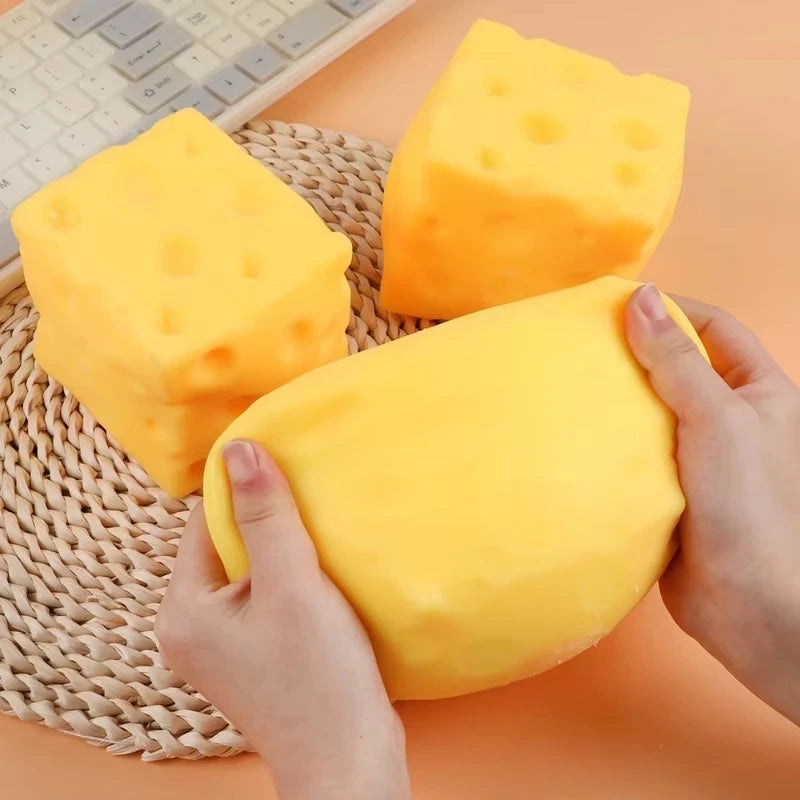Giant Cheese Squishy Stress Relief Toy