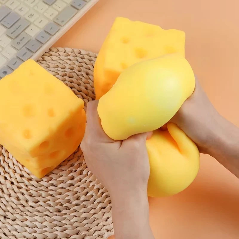 Giant Cheese Squishy Stress Relief Toy