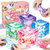 Glitter Filled Cube Stress Ball Set